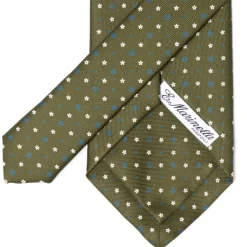 E. Marinella Mj Exclusive: Patterned Tie "Classico" Made Of Pure English Silk