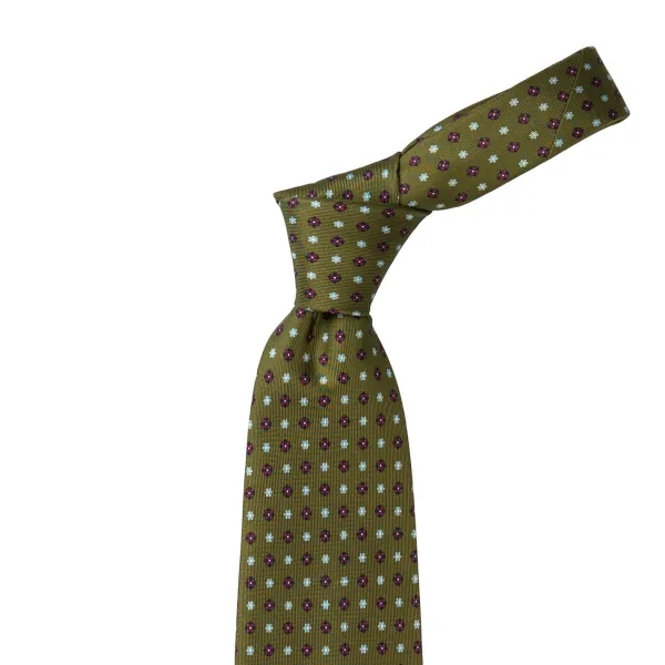 E. Marinella Mj Exclusive: Patterned Tie Made Of Pure English Silk