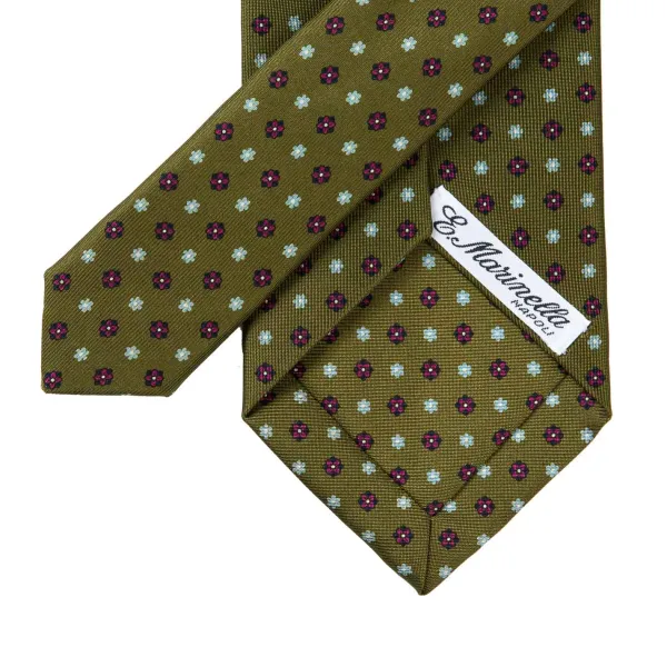 E. Marinella Mj Exclusive: Patterned Tie Made Of Pure English Silk