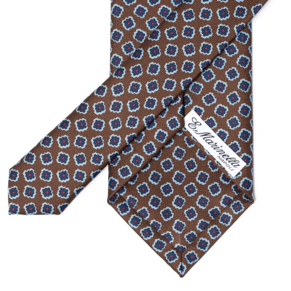 E. Marinella Mj Exclusive: Patterned Tie "Classico" Made Of Pure English Silk