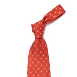 E. Marinella Mj Exclusive: Patterned Tie "Classico" Made Of Pure English Silk