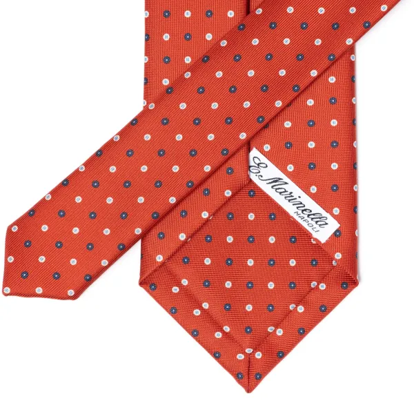 E. Marinella Mj Exclusive: Patterned Tie "Classico" Made Of Pure English Silk
