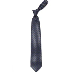 E. Marinella Mj Exclusive: Patterned Tie "Classico" Made Of Pure English Silk