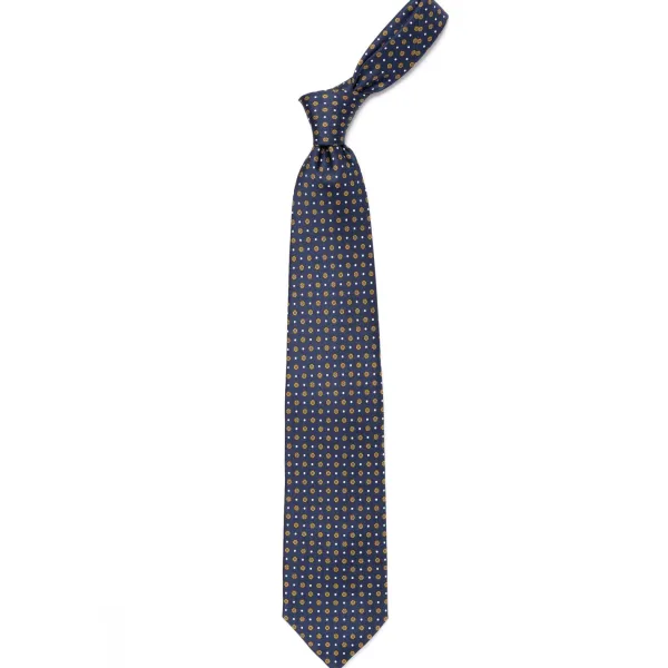 E. Marinella Mj Exclusive: Patterned Tie "Classico" Made Of Pure English Silk