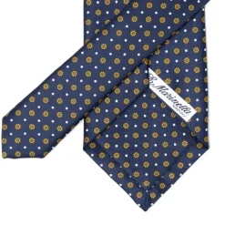 E. Marinella Mj Exclusive: Patterned Tie "Classico" Made Of Pure English Silk
