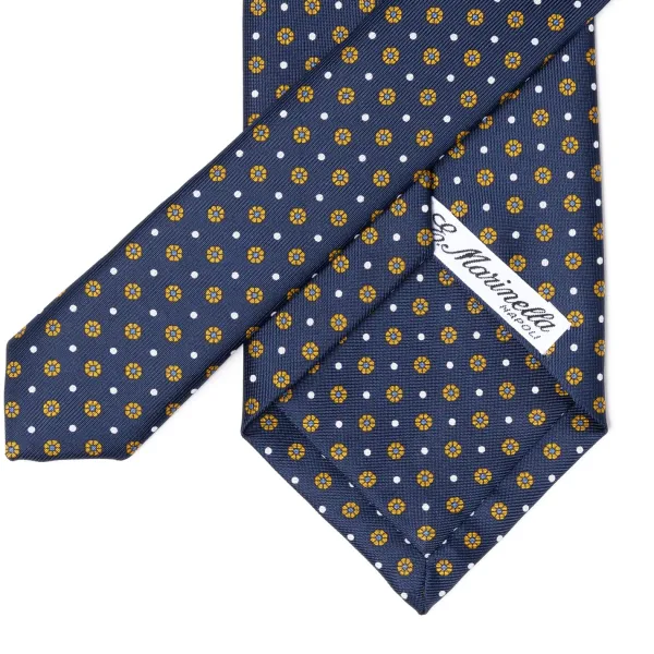 E. Marinella Mj Exclusive: Patterned Tie "Classico" Made Of Pure English Silk