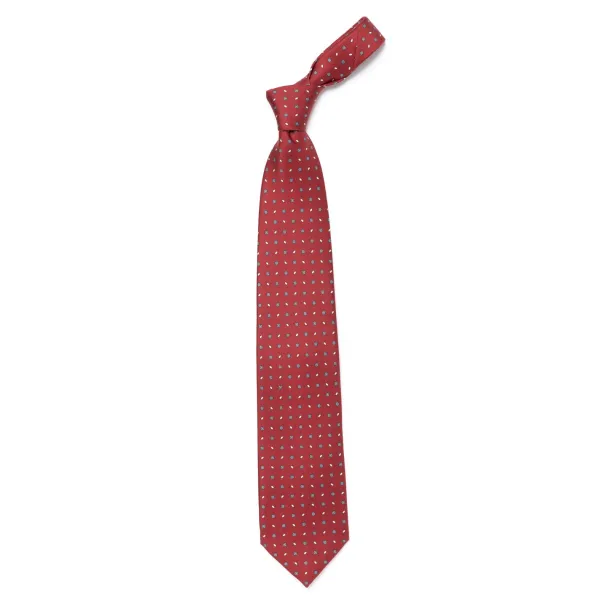 E. Marinella Mj Exclusive: Patterned Tie "Classico" Made Of Pure English Silk