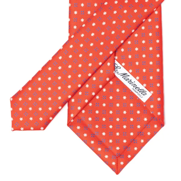 E. Marinella Mj Exclusive: Patterned Tie "Classico" Made Of Pure English Silk