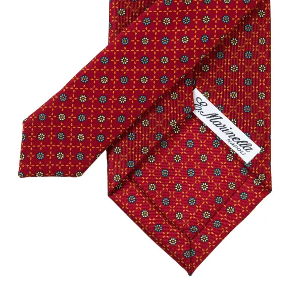 E. Marinella Mj Exclusive: Patterned Tie Made Of Pure English Silk