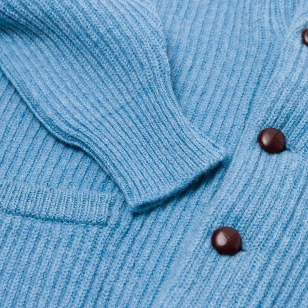 William Lockie Mj Exclusive: Scarf Cardigan "Iconic-Shawl" Made Of Finest Scottish La