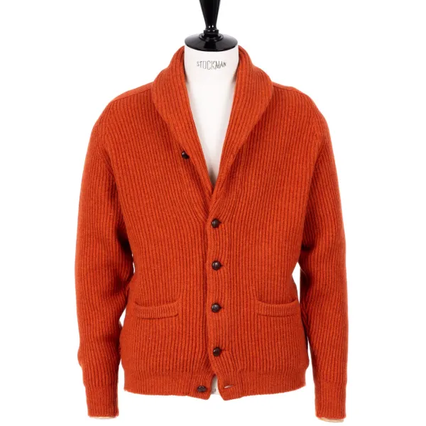 William Lockie Mj Exclusive: Shawl Cardigan "Iconic Shawl" Made From The Fi