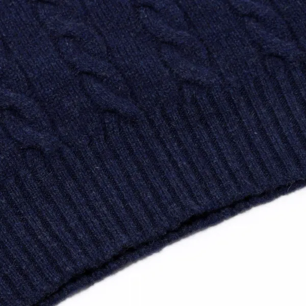 William Lockie Mj Exclusive: Sweater "Crew Cable-Rib" Made Of Pure Geelong