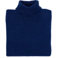 William Lockie Mj Exclusive: Turtleneck Sweater "Alain Rollneck" In 4 Ply Geelong Lam