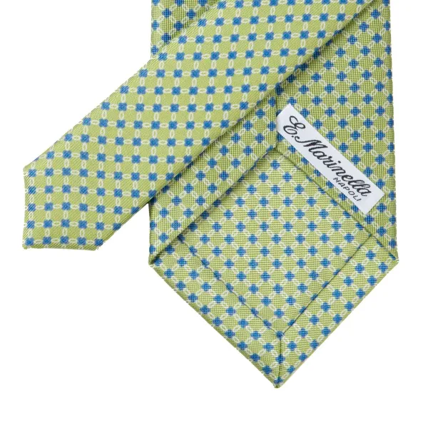 E. Marinella Mj Exklusiv: Patterned Tie "Classico" Made Of Pure English Silk