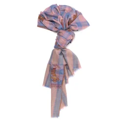 Yaser Shaw Mj Scarf "Shimla" Made Of Finest Hand Embroidered Pashmina Cashmere -