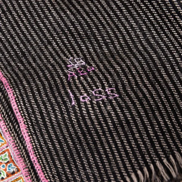 Yaser Shaw Mj Scarf "Varansi" Made Of Finest Hand Embroidered Pashmina Cashmere -