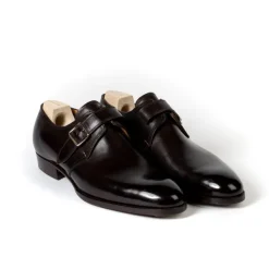 Saint Crispin's Monk "Iconic" Made Of Dark Brown Hand-Colored Calf Leather - Purely Handcrafted