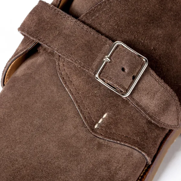 Saint Crispin's Monk-Bootee Made Of Brown Suede