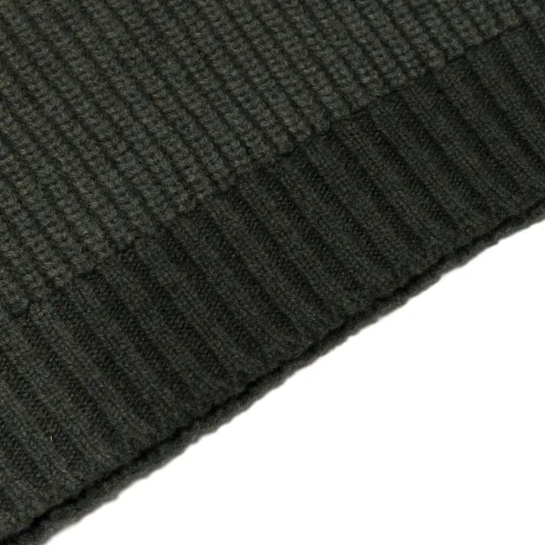 William Lockie Moss Green Pure Lambswool Sweater "Joss Earl" - 8 Ply