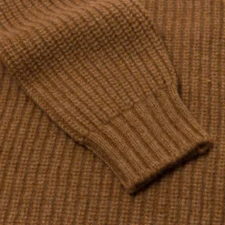 William Lockie Nougat Brown Sweater