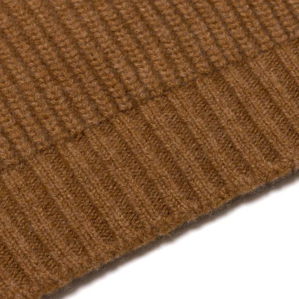 William Lockie Nougat Brown Sweater "Joss Earl" Made Of Pure Lambswool - 8