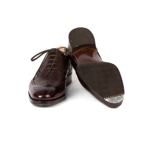 Saint Crispin's Oxford "Brogue American" Aus Genarbtem Kalbsleder - Reine Handarbeit