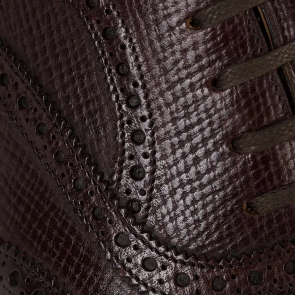 Saint Crispin's Oxford "Brogue American" Aus Genarbtem Kalbsleder - Reine Handarbeit