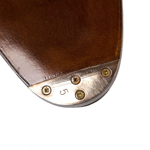Saint Crispin's Oxford "Queens" Made Of Dark Brown Suede Leather - Purely Handcrafted