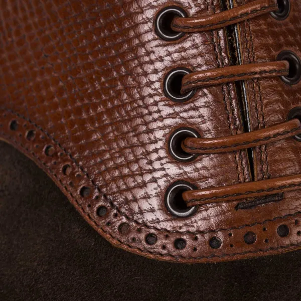 Saint Crispin's Oxford "Saddle" Aus Dunkelbraunem Rauheder - Reine Handarbeit