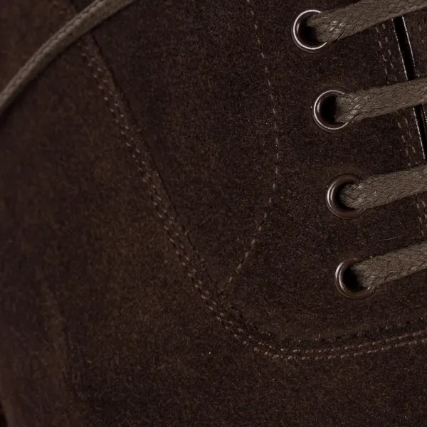 Saint Crispin's Oxford "Straight Tip" Aus Dunkelbraunem Wildleder - Reine Handarbeit