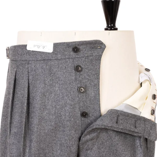 De Petrillo Pants "Lo Stile Di Toto" In Pure Wool From Drago - Handmade