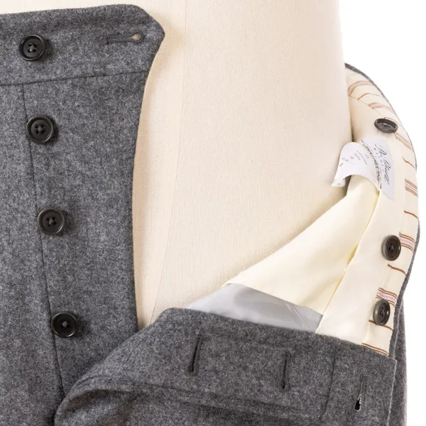 De Petrillo Pants "Lo Stile Di Toto" In Pure Wool From Drago - Handmade