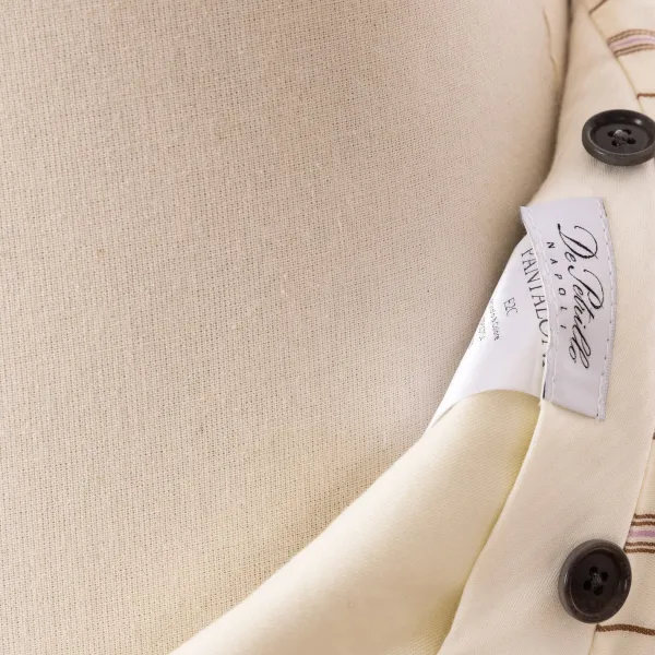 De Petrillo Pants "Lo Stile Di Toto" In Pure Wool From Drago - Handmade