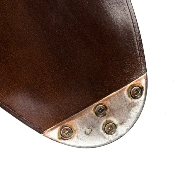 Saint Crispin's Pennyloafer "Dress" Made Of Dark Brown Croc-Suede - Purely Handcrafted