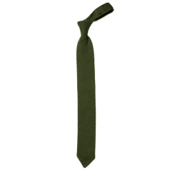 Petronius X Mj: Knitted Tie "Crochet" Made Of Pure Cashmere