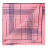 Simonnot-Godard Pink Patterned Handkerchief "Harlan" Made Of Cotton