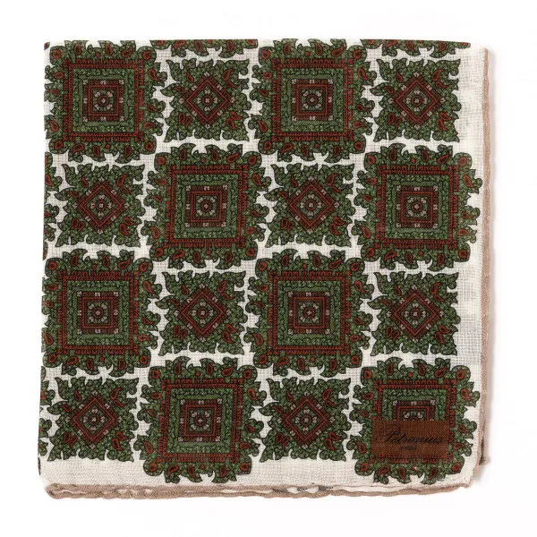 Petronius Pocket Square "Vintage 58" Made Of Wool And Silk