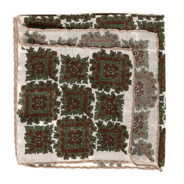 Petronius Pocket Square "Vintage 58" Made Of Wool And Silk