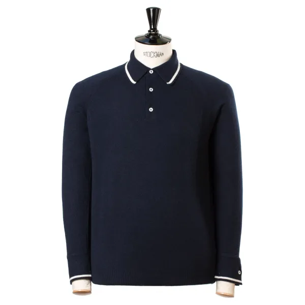 Guercilena 1944 Polo Sweater "Sartorial Knit-Polo" Made Of Finest 1 Ply Cashmere