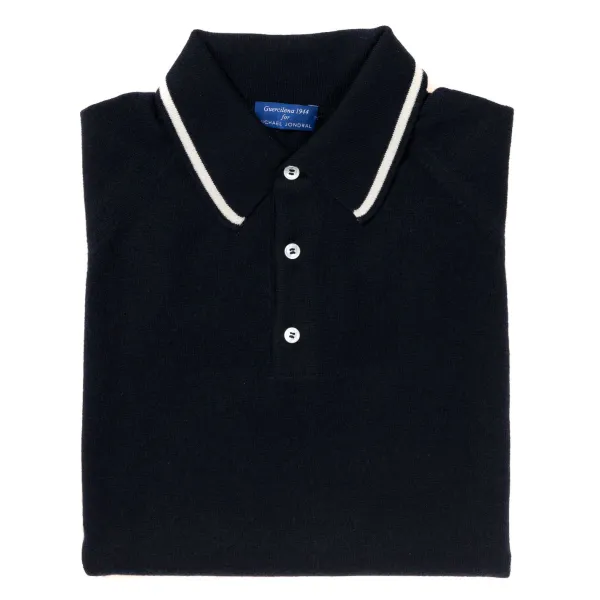 Guercilena 1944 Polo Sweater "Sartorial Knit-Polo" Made Of Finest 1 Ply Cashmere