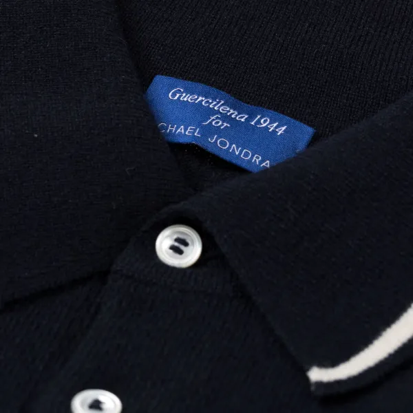 Guercilena 1944 Polo Sweater "Sartorial Knit-Polo" Made Of Finest 1 Ply Cashmere
