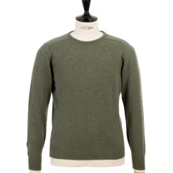 William Lockie Pure Geelong Lambswool "Leven Crew" Sweater - 2 Ply