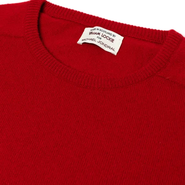 William Lockie Pure Geelong Lambswool "Leven Crew" Sweater - 2 Ply
