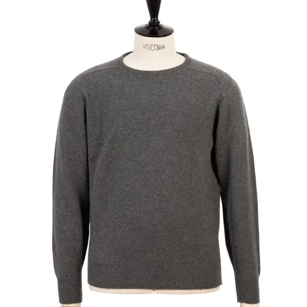 William Lockie Pure Geelong Lambswool "Leven Crew" Sweater - 2 Ply