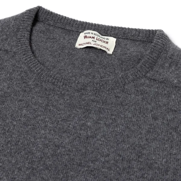 William Lockie Pure Geelong Lambswool "Leven Crew" Sweater - 2 Ply