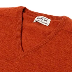 William Lockie Pure Geelong Lambswool "Leven Vee" Sweater - 2 Ply