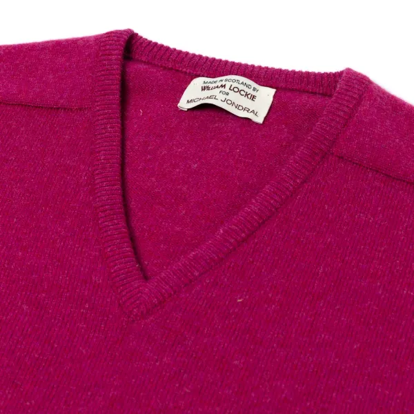 William Lockie Pure Geelong Lambswool "Leven Vee" Sweater - 2 Ply