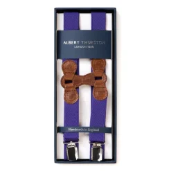 Albert Thurston Purple Elastic Braces "Infinity" With Clips