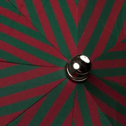 Maglia Red And Green Striped Telescopic Umbrella