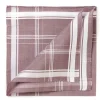 Simonnot-Godard Red Brown Patterned Handkerchief "Sarabande" Made Of Cotton